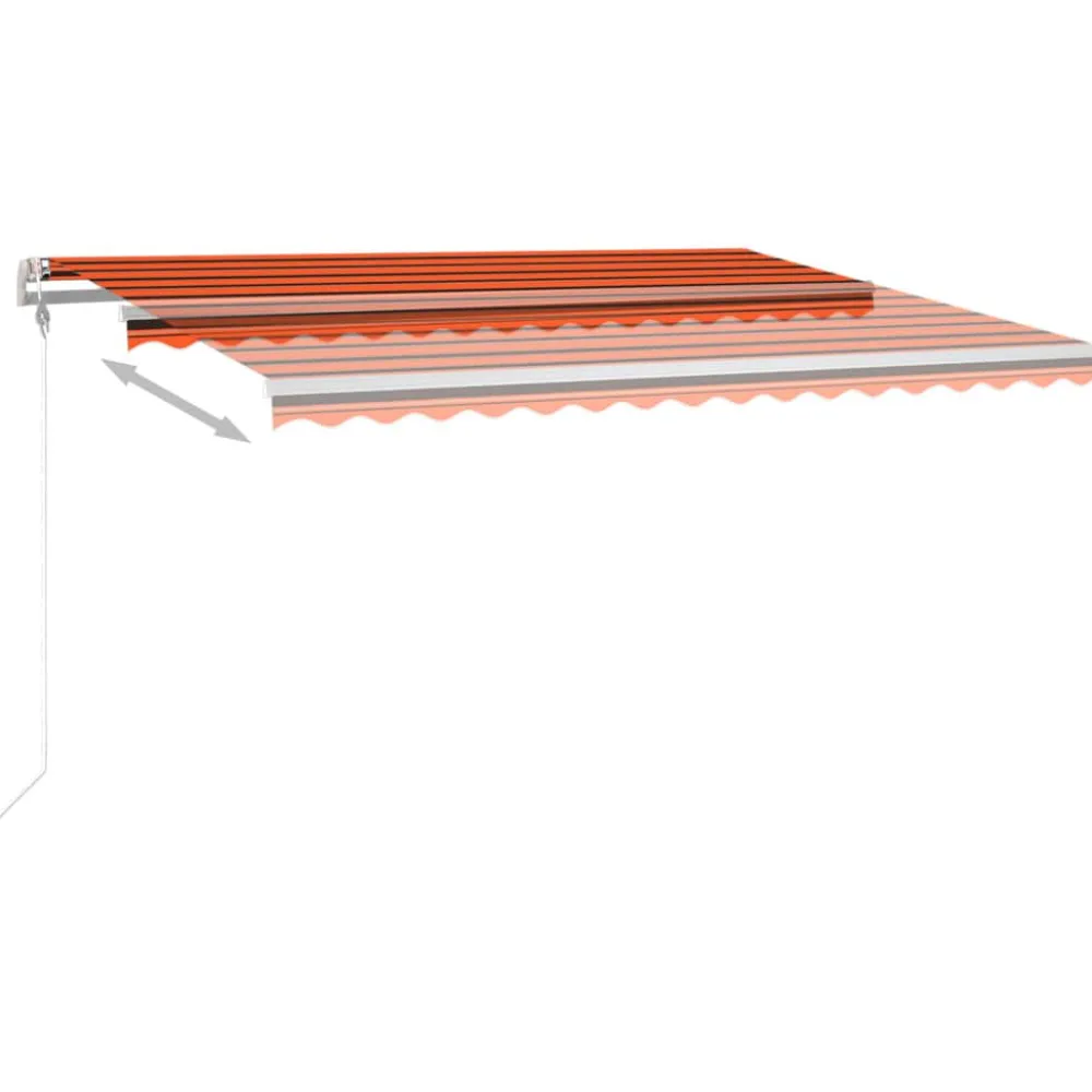 Best FinePRICE Sisäänkelattava markiisi LED/tuulisensori 300x250cm keltainen/valkoinen