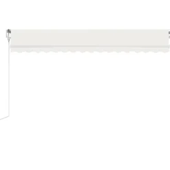 Best FinePRICE Sisäänkelattava markiisi LED/tuulisensori 300x250cm keltainen/valkoinen