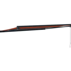 Discount FinePRICE Sisäänkelattava markiisi oranssiruskea 4,5x3 m kangas/alumiini