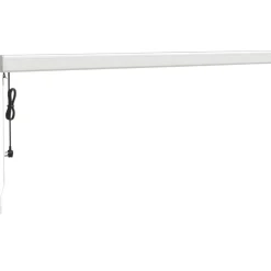 Clearance FinePRICE Sisäänkelattava markiisi sinivalkoinen 4x3 m kangas/alumiini