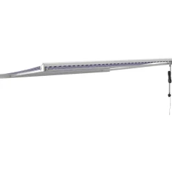 Clearance FinePRICE Sisäänkelattava markiisi sinivalkoinen 4x3 m kangas/alumiini