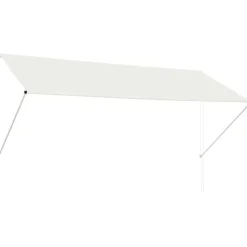 FinePRICE Sisäänkelattava markiisi 300x150 cm kerma