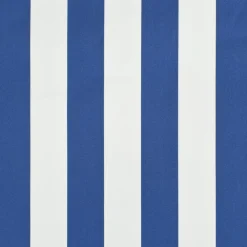 Online FinePRICE Sisäänkelattava markiisi 250x150 cm sininen ja valkoinen