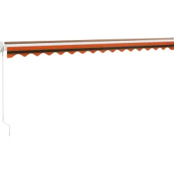 Discount FinePRICE Sisäänkelattava markiisi 4,5x3 m, oranssiruskea kangas/alumiini