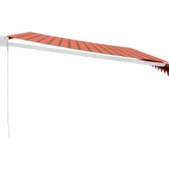 Discount FinePRICE Sisäänkelattava markiisi 4,5x3 m, oranssiruskea kangas/alumiini