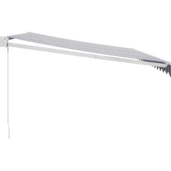 Clearance FinePRICE Sisäänkelattava markiisi 4,5x3 m, sinivalkoine, kangas/alumiini
