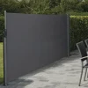 Clearance Hortus Sisäänvedettävä sivumarkiisi , 160x400cm, yksisuuntainen, antrasiitinharmaa
