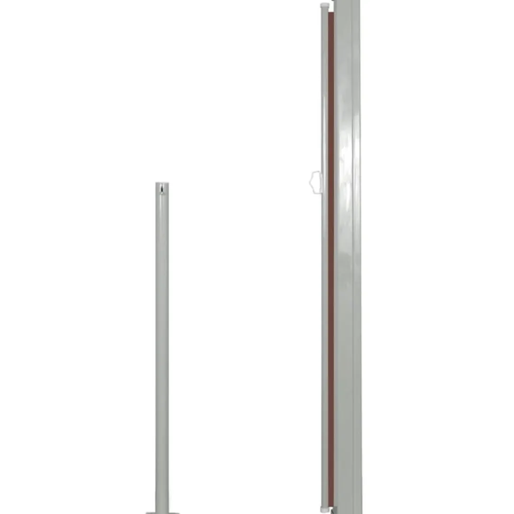 Discount FinePRICE Sisäänvedettävä sivumarkiisi 140 x 300 cm ruskea