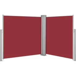 Outlet FinePRICE Sisäänvedettävä sivumarkiisi 100x600 cm punainen
