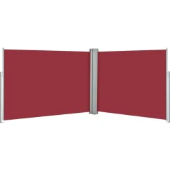 Discount FinePRICE Sisäänvedettävä sivumarkiisi 100x1000 cm punainen