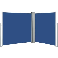 Online FinePRICE Sisäänvedettävä sivumarkiisi 100x600 cm sininen