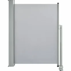 Best FinePRICE Sisäänvedettävä terassin sivumarkiisi 100 x 300 cm harmaa