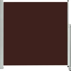 Best FinePRICE Sisäänvedettävä terassin sivumarkiisi 160x300 cm ruskea