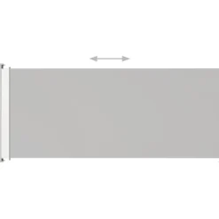 Sale FinePRICE Sisäänvedettävä terassin sivumarkiisi 200x500 cm kerma