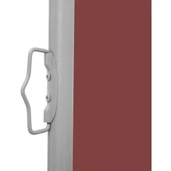 Outlet FinePRICE Sisäänvedettävä terassin sivumarkiisi 170x1200 cm ruskea