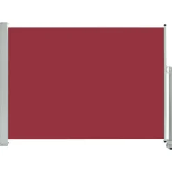New FinePRICE Sisäänvedettävä terassin sivumarkiisi 80x300 cm punainen