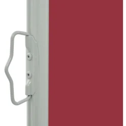 FinePRICE Sisäänvedettävä terassin sivumarkiisi 60x300 cm punainen