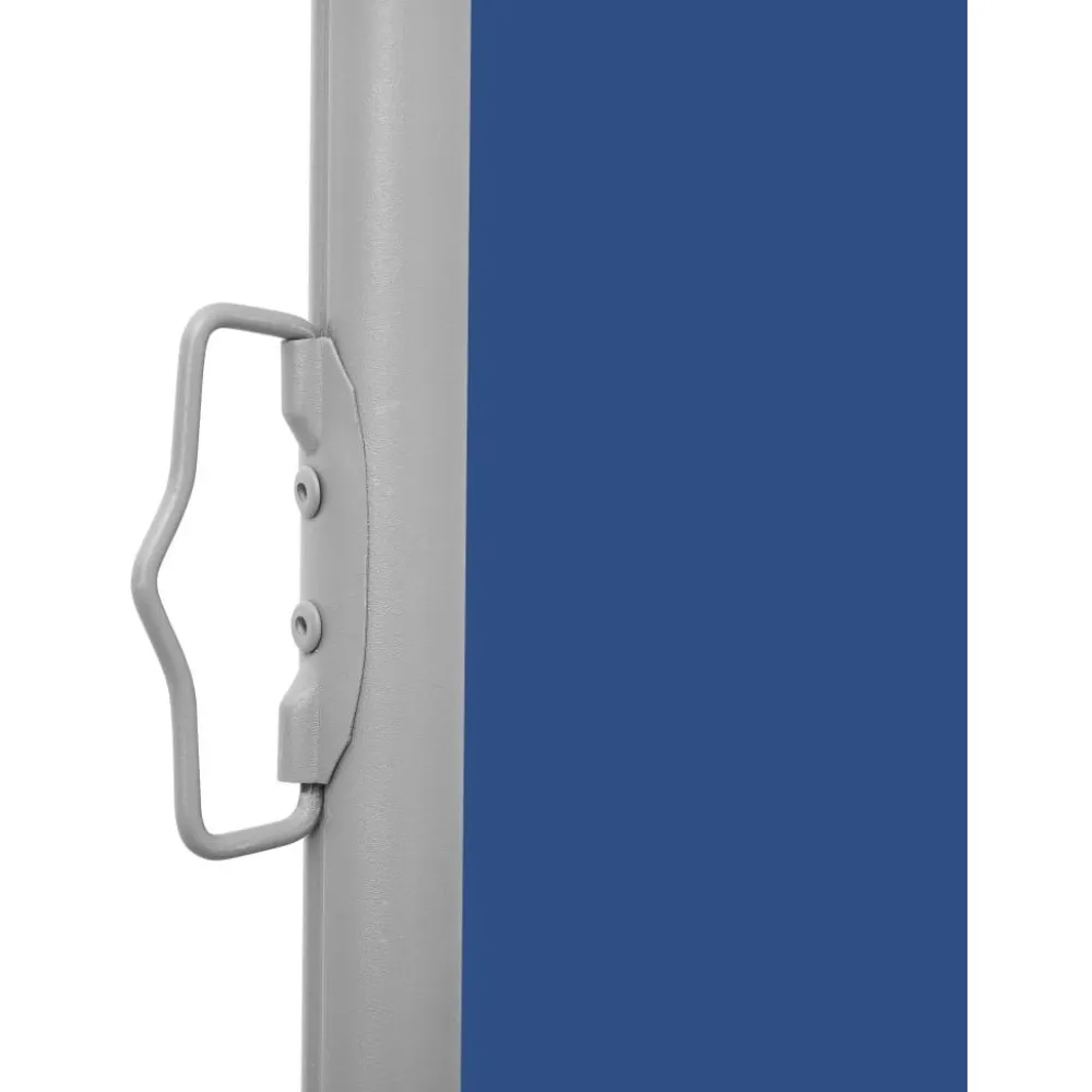 Best FinePRICE Sisäänvedettävä terassin sivumarkiisi 600x160 cm sininen