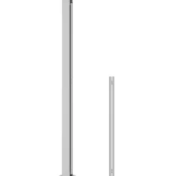 Best FinePRICE Sisäänvedettävä terassin sivumarkiisi 220x300 cm musta
