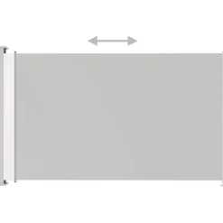 Online FinePRICE Sisäänvedettävä terassin sivumarkiisi 220x300 cm kerma
