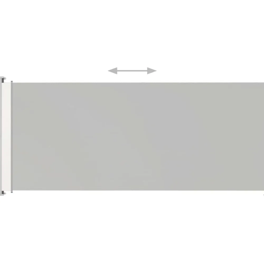 Hot FinePRICE Sisäänvedettävä terassin sivumarkiisi 220x500 cm kerma