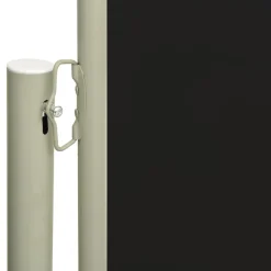FinePRICE Sisäänvedettävä terassin sivumarkiisi 117x600 cm ruskea