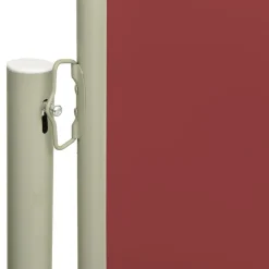 FinePRICE Sisäänvedettävä terassin sivumarkiisi 117x600 cm ruskea