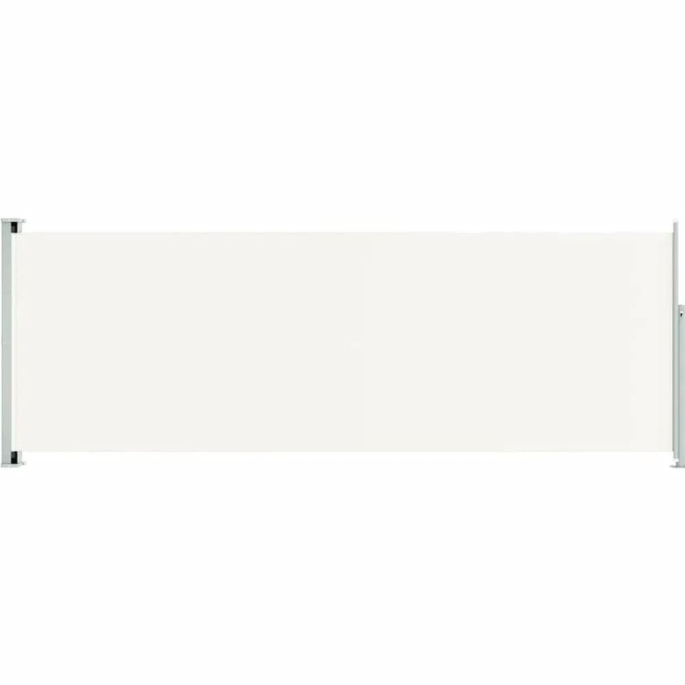 FinePRICE Sisäänvedettävä terassin sivumarkiisi 117x600 cm ruskea