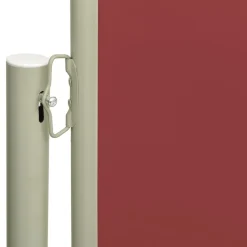 FinePRICE Sisäänvedettävä terassin sivumarkiisi 117x600 cm ruskea