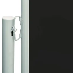 FinePRICE Sisäänvedettävä terassin sivumarkiisi 117x600 cm ruskea
