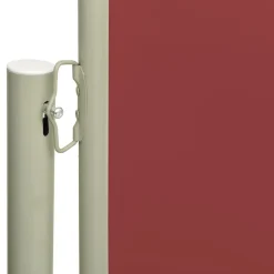 FinePRICE Sisäänvedettävä terassin sivumarkiisi 117x600 cm ruskea