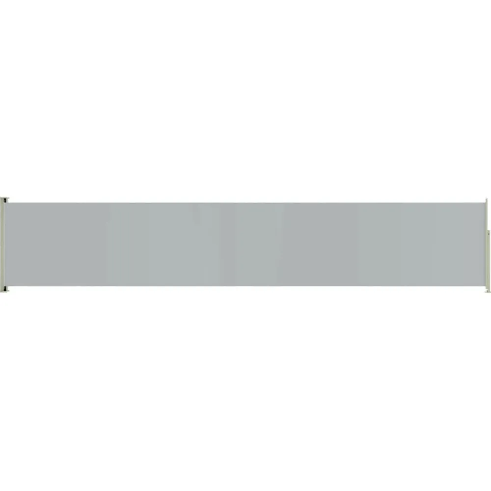 FinePRICE Sisäänvedettävä terassin sivumarkiisi 117x600 cm ruskea
