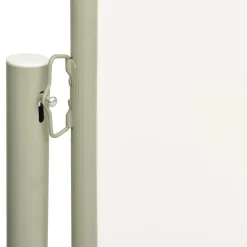 FinePRICE Sisäänvedettävä terassin sivumarkiisi 117x600 cm ruskea