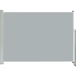 Clearance FinePRICE Sisäänvedettävä terassin sivumarkiisi 80x300 cm harmaa