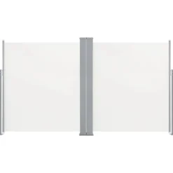 Hot FinePRICE Sisäänvedettävä terassin tuplasivumarkiisi 170x600 cm kerma