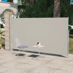 Clearance FinePRICE Sivumarkiisi terassille 160x300 cm kermanvärinen