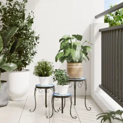 Clearance FinePRICE Sivupöytä/kasviteline mosaiikki terrakotta (41127)
