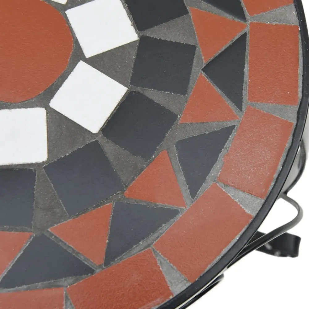Clearance FinePRICE Sivupöytä/kasviteline mosaiikki terrakotta (41127)