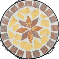 Clearance FinePRICE Sivupöytä/kasviteline mosaiikki terrakotta (41127)