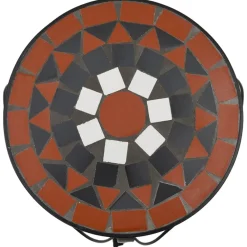 Clearance FinePRICE Sivupöytä/kasviteline mosaiikki terrakotta (41127)