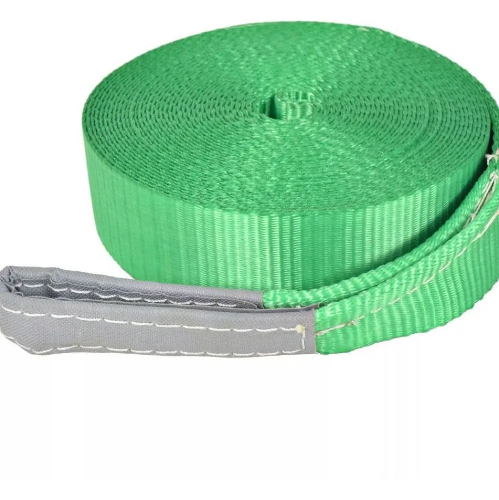 Clearance FinePRICE Slackline/tasapainoliina 15mx50mm, 150 kg, vihreä
