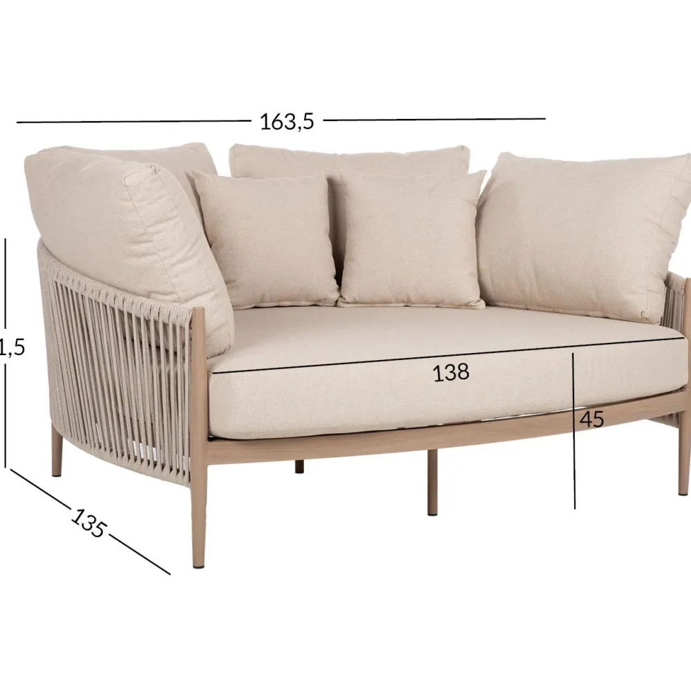 Best Home4you Sohva MEDINA 163,5x135xK71,5 cm