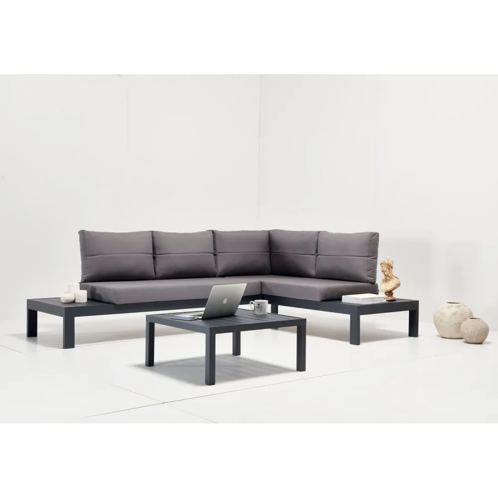 Best Linento Garden Sohvaryhmä Verona Alm, 3-istuttava, harmaa