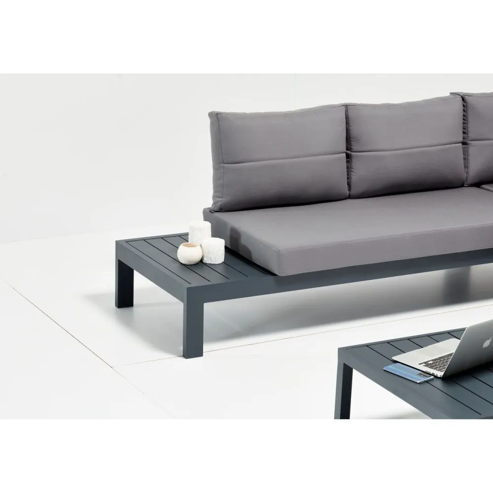 Best Linento Garden Sohvaryhmä Verona Alm, 3-istuttava, harmaa