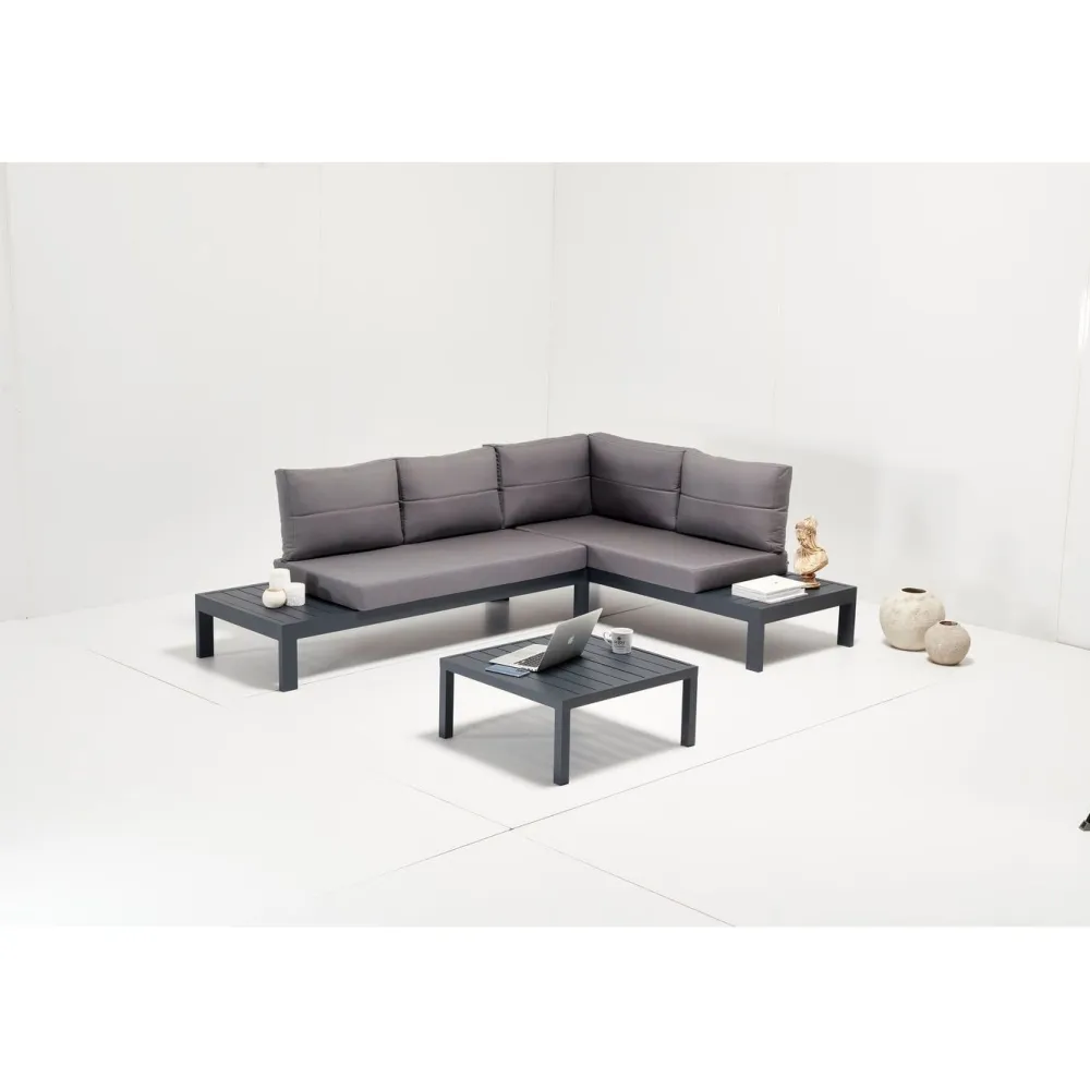 Best Linento Garden Sohvaryhmä Verona Alm, 3-istuttava, harmaa