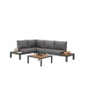 Outlet Linento Garden Sohvaryhmä Verona Wood, 4-istuttava, harmaa