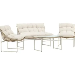 Sale Venture Home Sohvaryhmä Tina, 2-istuttava sohva + 2 lepotuolia + sohvapöytä, beige