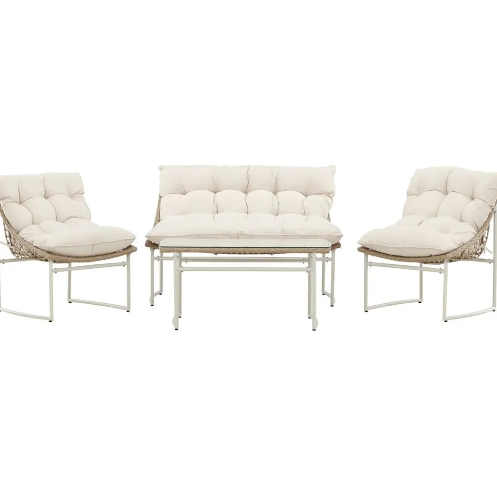 Sale Venture Home Sohvaryhmä Tina, 2-istuttava sohva + 2 lepotuolia + sohvapöytä, beige