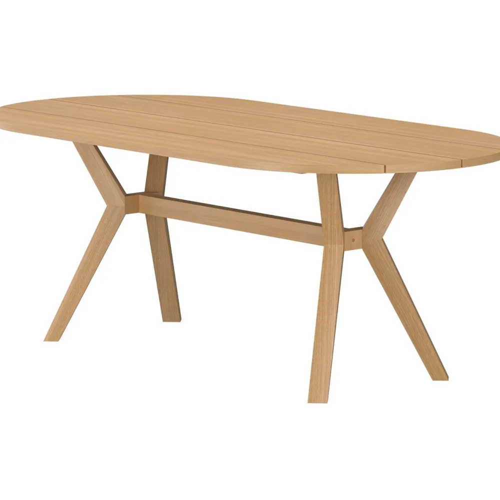 Venture Home Soikea ruokapöytä Kenya, 200x100cm, luonnollinen tiikki