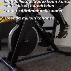 Online Nordcore Spinningpyörä Core 1300, Musta